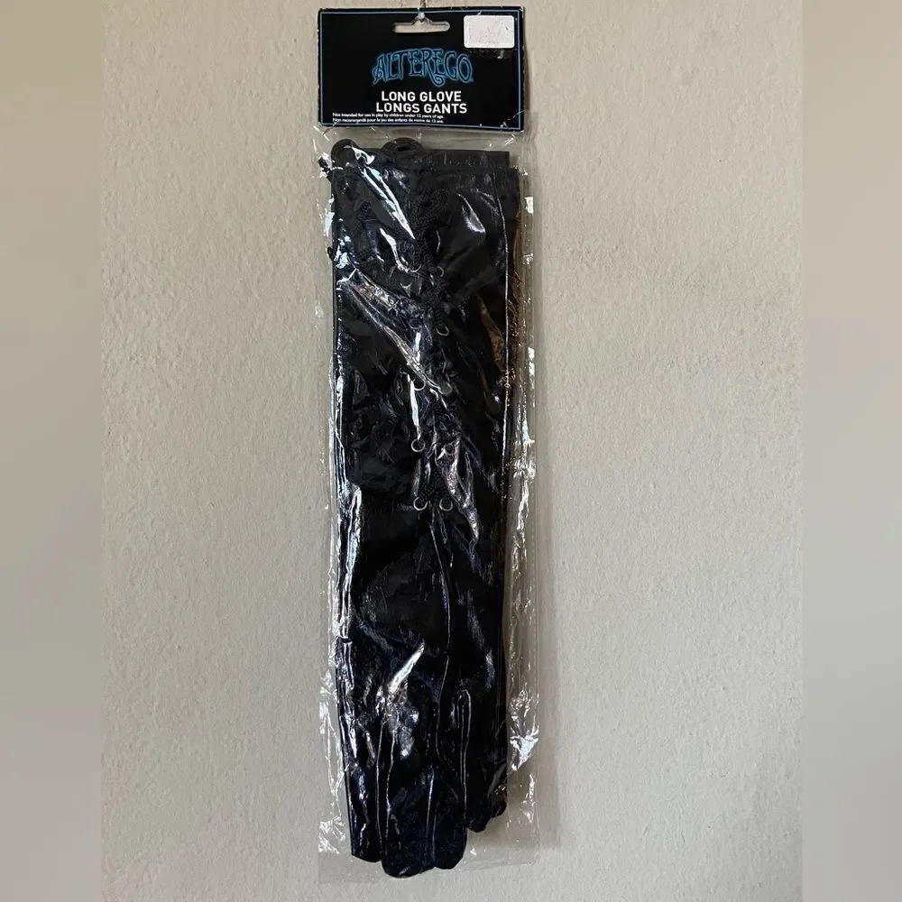 NWOT Alterego Fancy Black Dress Fashion Gloves Halloween Cosplay Theater